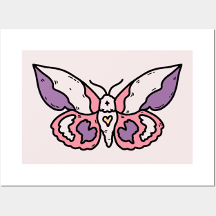 sapphic moth Posters and Art